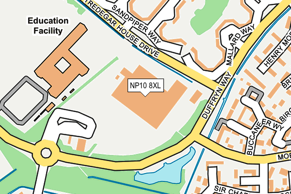 NP10 8XL map - OS OpenMap – Local (Ordnance Survey)
