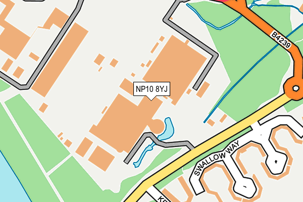 NP10 8YJ map - OS OpenMap – Local (Ordnance Survey)
