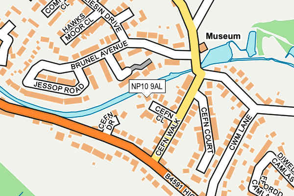 NP10 9AL map - OS OpenMap – Local (Ordnance Survey)
