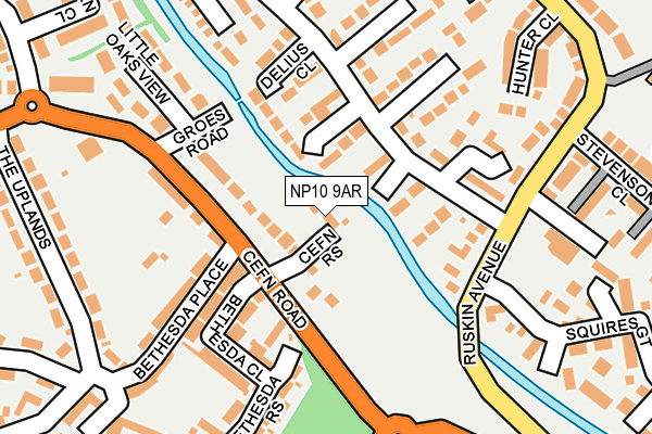 NP10 9AR map - OS OpenMap – Local (Ordnance Survey)