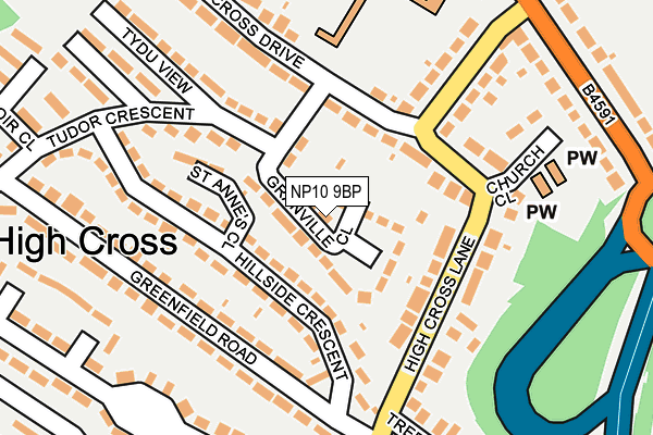 NP10 9BP map - OS OpenMap – Local (Ordnance Survey)