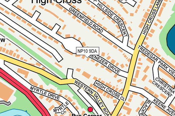 NP10 9DA map - OS OpenMap – Local (Ordnance Survey)