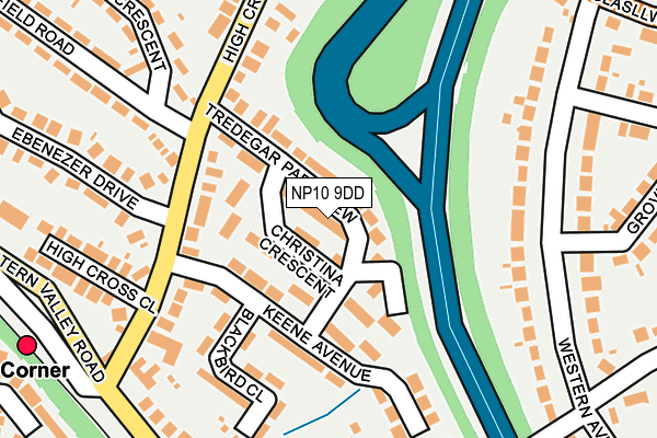 NP10 9DD map - OS OpenMap – Local (Ordnance Survey)