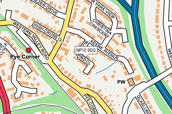 NP10 9DG map - OS OpenMap – Local (Ordnance Survey)