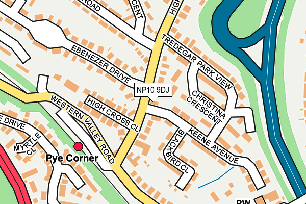 NP10 9DJ map - OS OpenMap – Local (Ordnance Survey)