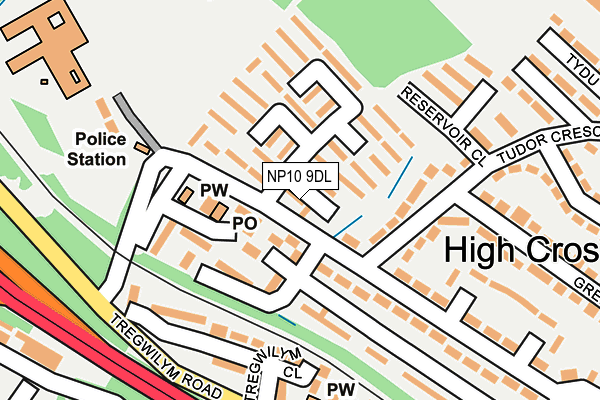 NP10 9DL map - OS OpenMap – Local (Ordnance Survey)