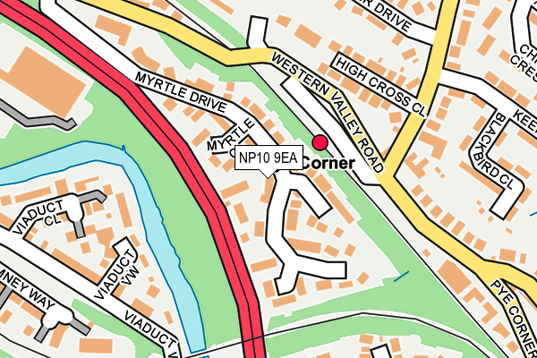 NP10 9EA map - OS OpenMap – Local (Ordnance Survey)