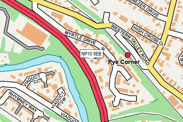 NP10 9EB map - OS OpenMap – Local (Ordnance Survey)