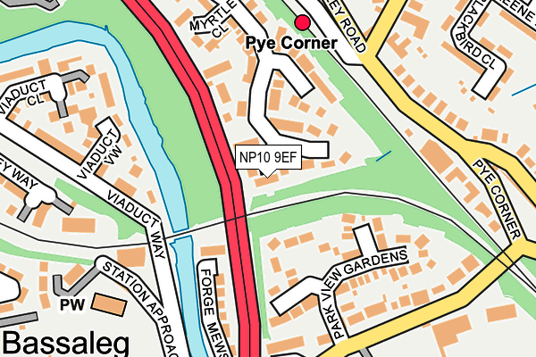 NP10 9EF map - OS OpenMap – Local (Ordnance Survey)