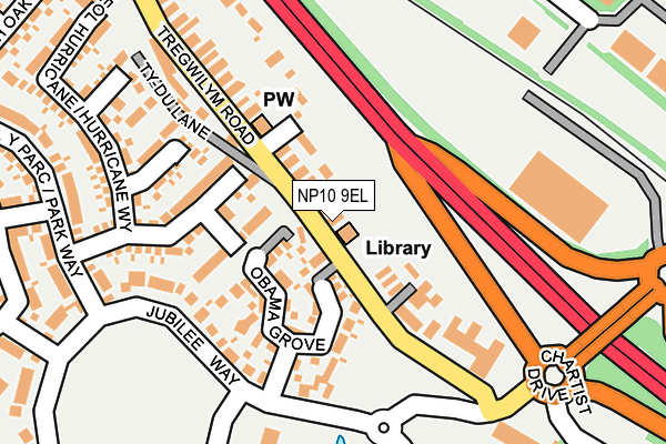 NP10 9EL map - OS OpenMap – Local (Ordnance Survey)