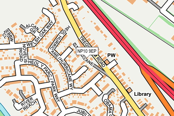 NP10 9EP map - OS OpenMap – Local (Ordnance Survey)