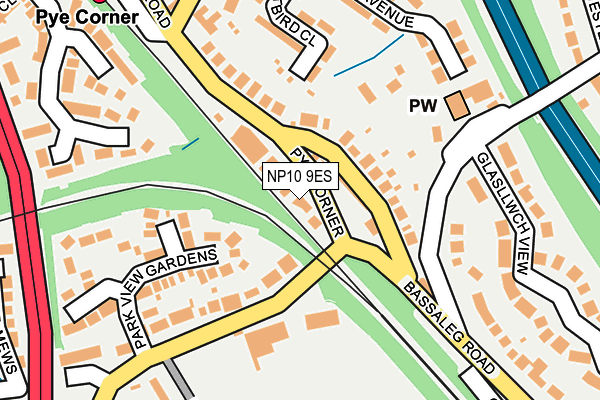 NP10 9ES map - OS OpenMap – Local (Ordnance Survey)