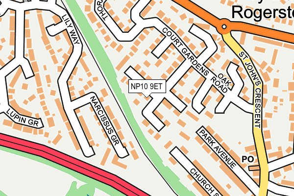 NP10 9ET map - OS OpenMap – Local (Ordnance Survey)