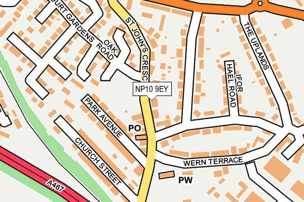 NP10 9EY map - OS OpenMap – Local (Ordnance Survey)