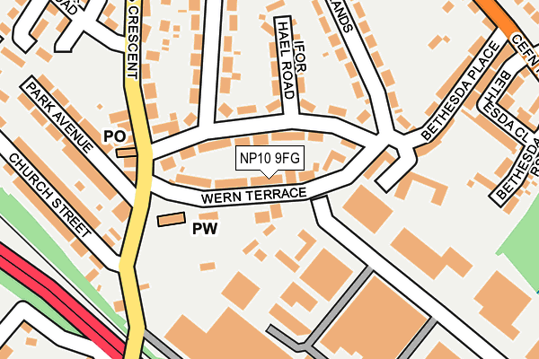 NP10 9FG map - OS OpenMap – Local (Ordnance Survey)