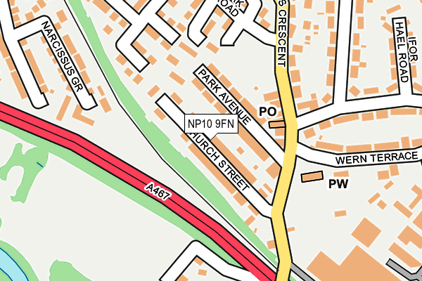 NP10 9FN map - OS OpenMap – Local (Ordnance Survey)