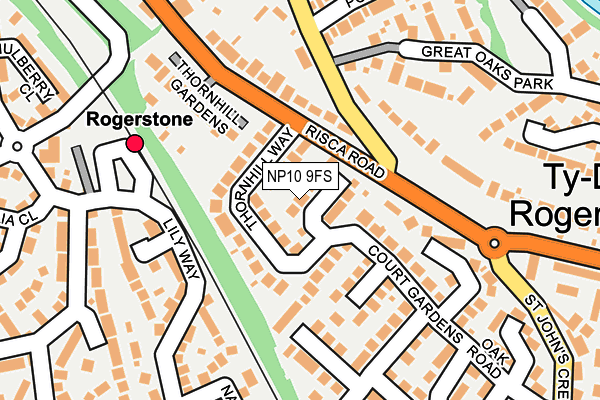 NP10 9FS map - OS OpenMap – Local (Ordnance Survey)