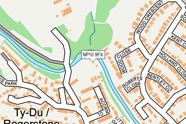 NP10 9FX map - OS OpenMap – Local (Ordnance Survey)