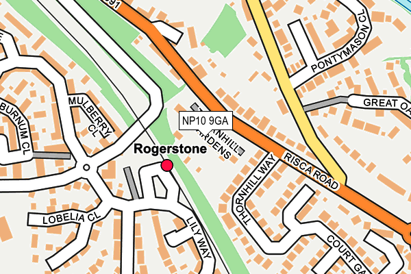 NP10 9GA map - OS OpenMap – Local (Ordnance Survey)