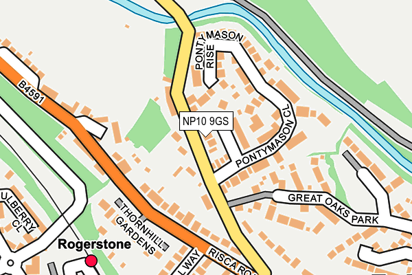 NP10 9GS map - OS OpenMap – Local (Ordnance Survey)