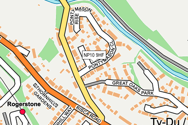 NP10 9HF map - OS OpenMap – Local (Ordnance Survey)