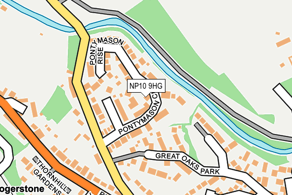NP10 9HG map - OS OpenMap – Local (Ordnance Survey)