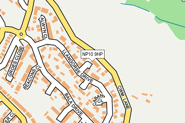 NP10 9HP map - OS OpenMap – Local (Ordnance Survey)