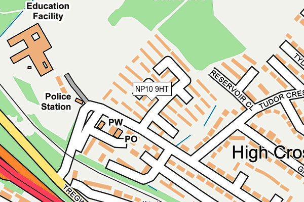 NP10 9HT map - OS OpenMap – Local (Ordnance Survey)