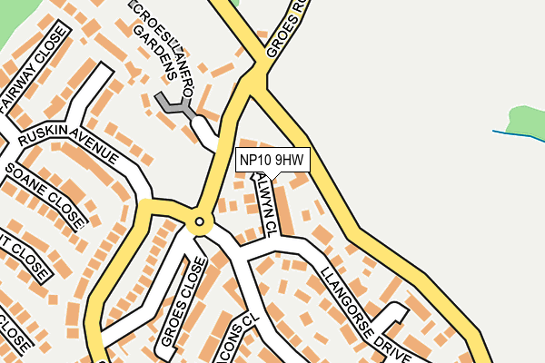 NP10 9HW map - OS OpenMap – Local (Ordnance Survey)
