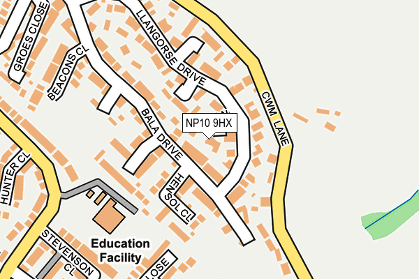 NP10 9HX map - OS OpenMap – Local (Ordnance Survey)