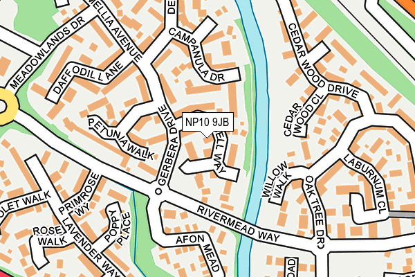 NP10 9JB map - OS OpenMap – Local (Ordnance Survey)