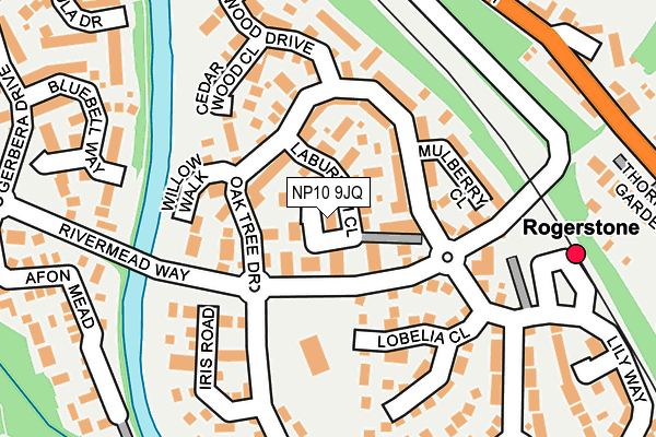 NP10 9JQ map - OS OpenMap – Local (Ordnance Survey)