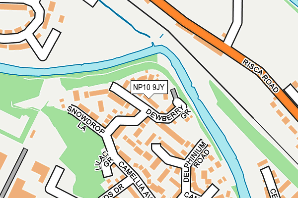 NP10 9JY map - OS OpenMap – Local (Ordnance Survey)