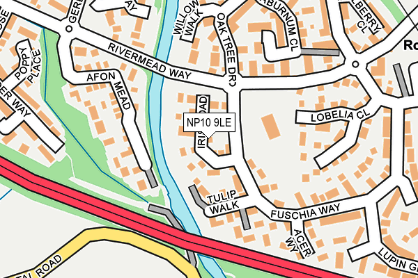 NP10 9LE map - OS OpenMap – Local (Ordnance Survey)