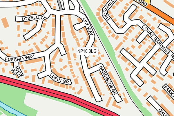 NP10 9LG map - OS OpenMap – Local (Ordnance Survey)