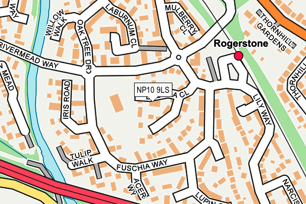 NP10 9LS map - OS OpenMap – Local (Ordnance Survey)