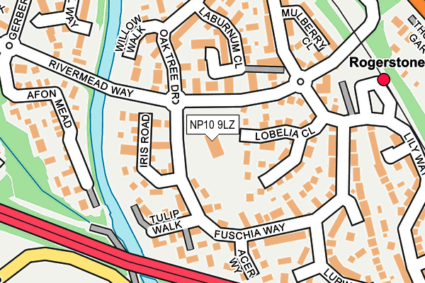 NP10 9LZ map - OS OpenMap – Local (Ordnance Survey)