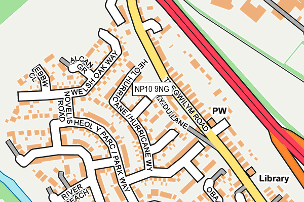 NP10 9NG map - OS OpenMap – Local (Ordnance Survey)