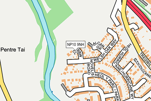 NP10 9NH map - OS OpenMap – Local (Ordnance Survey)