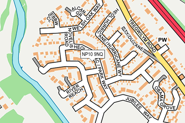 NP10 9NQ map - OS OpenMap – Local (Ordnance Survey)
