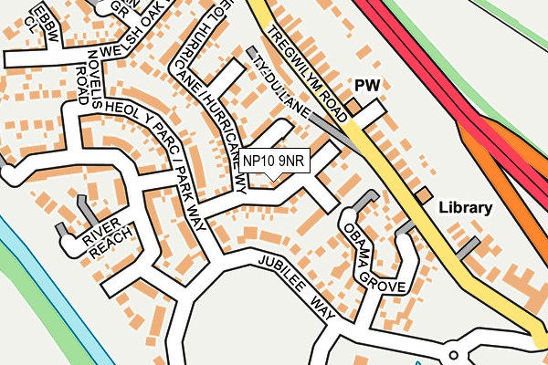 NP10 9NR map - OS OpenMap – Local (Ordnance Survey)