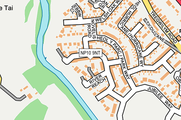 NP10 9NT map - OS OpenMap – Local (Ordnance Survey)
