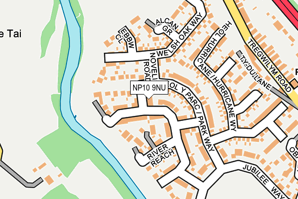 NP10 9NU map - OS OpenMap – Local (Ordnance Survey)