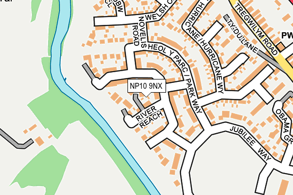 NP10 9NX map - OS OpenMap – Local (Ordnance Survey)