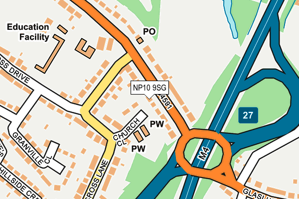 NP10 9SG map - OS OpenMap – Local (Ordnance Survey)