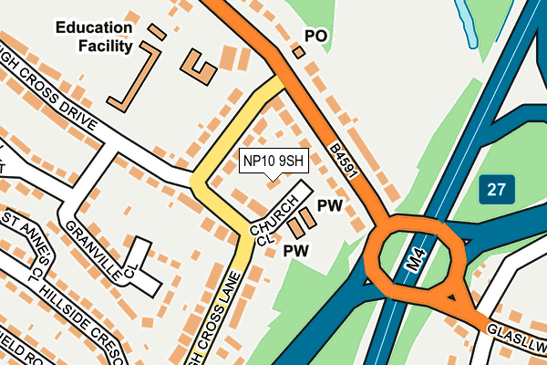 NP10 9SH map - OS OpenMap – Local (Ordnance Survey)