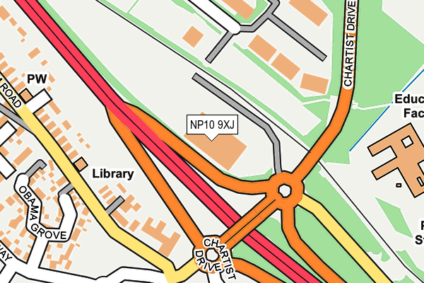 NP10 9XJ map - OS OpenMap – Local (Ordnance Survey)