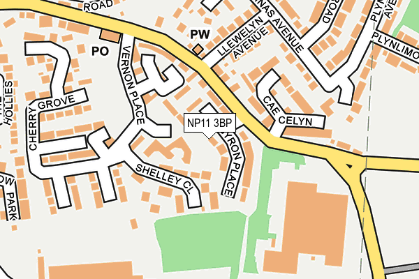 NP11 3BP map - OS OpenMap – Local (Ordnance Survey)