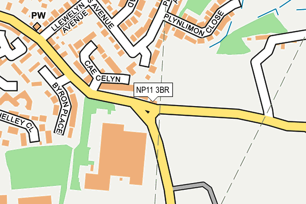 NP11 3BR map - OS OpenMap – Local (Ordnance Survey)