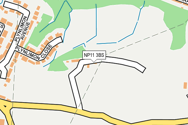 NP11 3BS map - OS OpenMap – Local (Ordnance Survey)